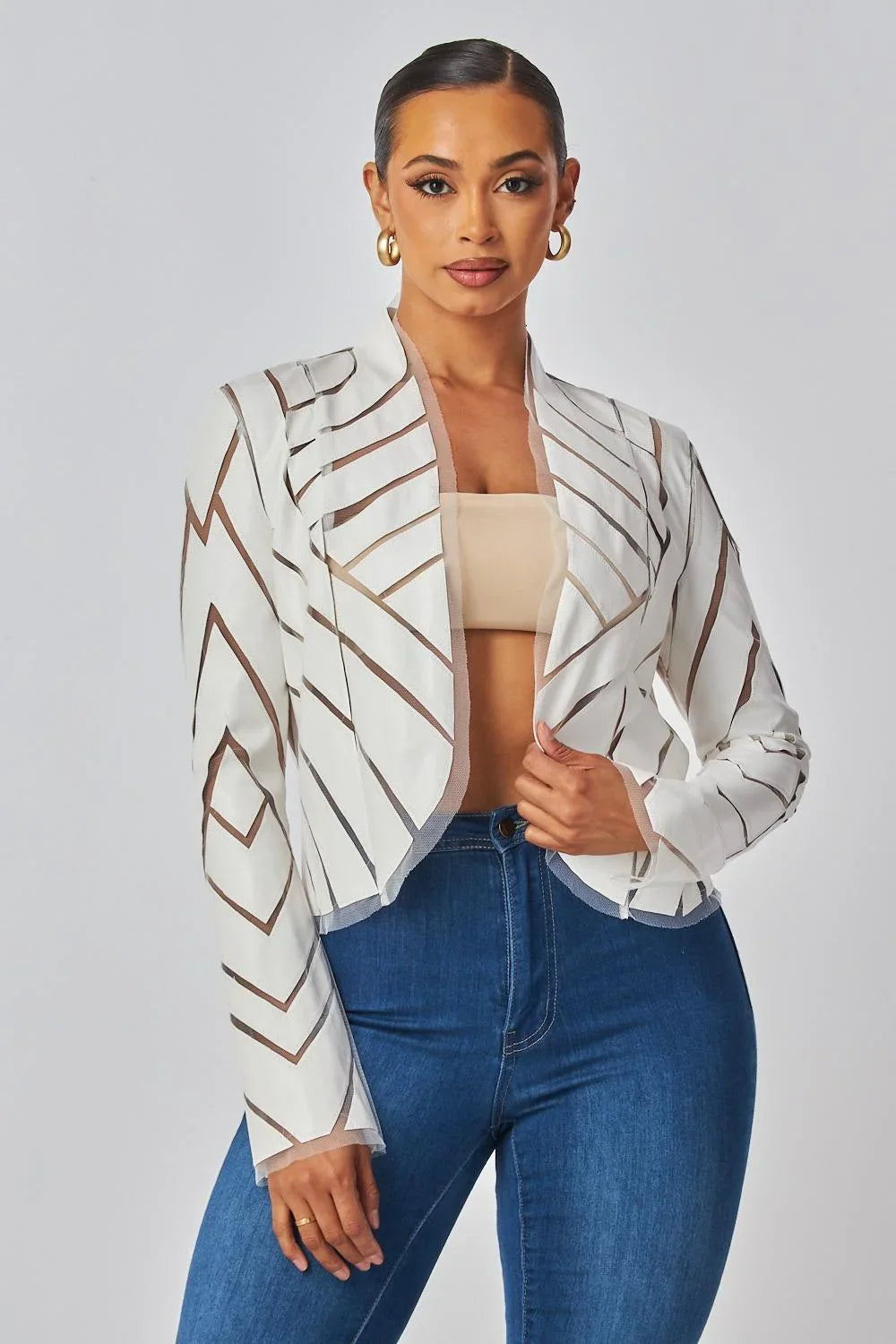 Cut Em' Off Jacket - Ivory
