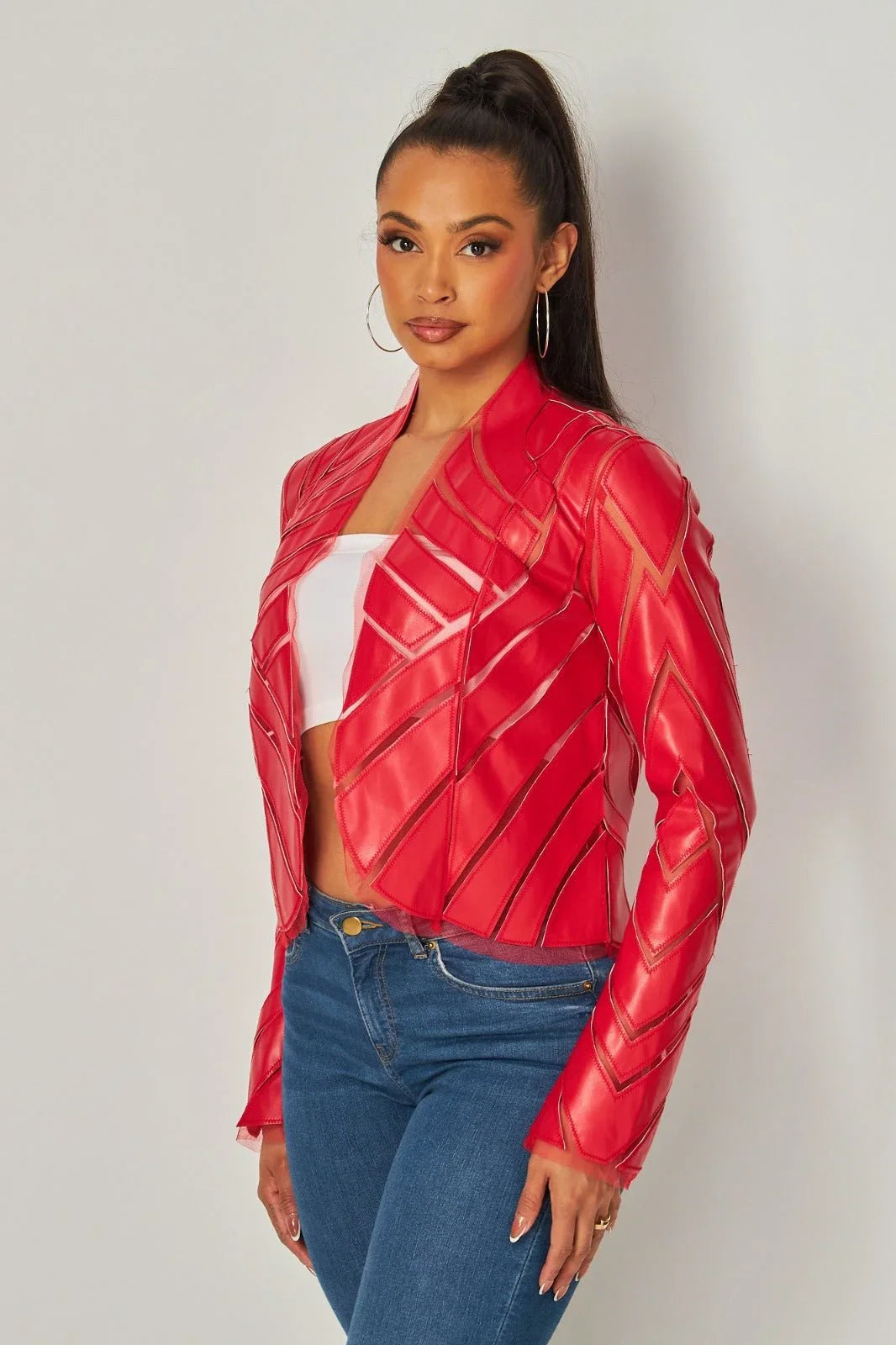Cut Em' Off Jacket (Red)