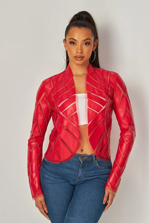 Cut Em' Off Jacket (Red)