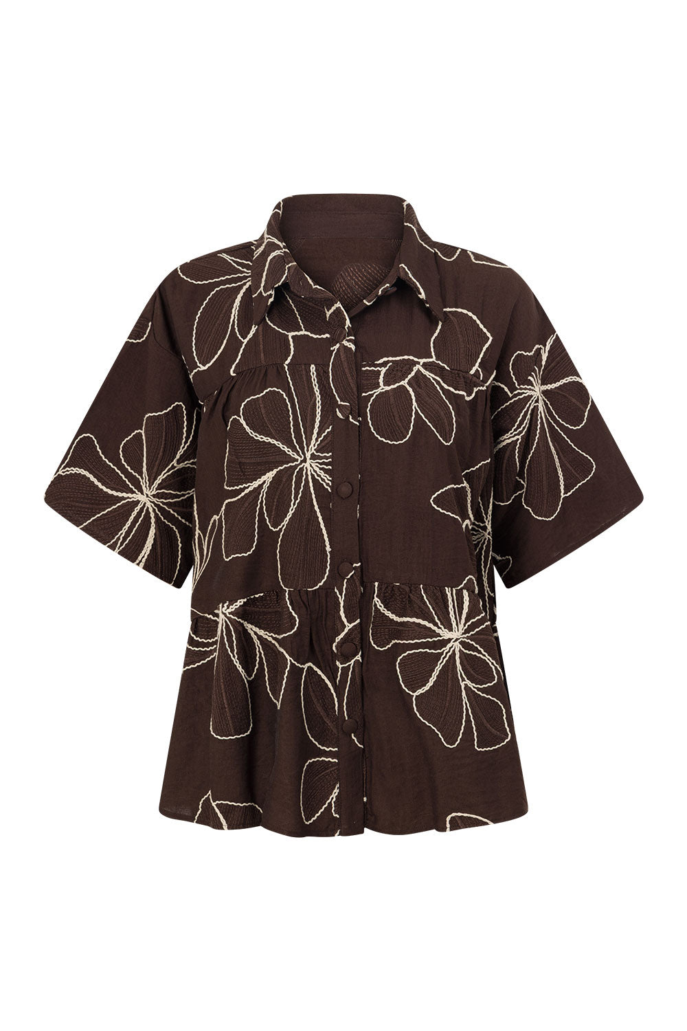 Luna Top - Chocolate Floral
