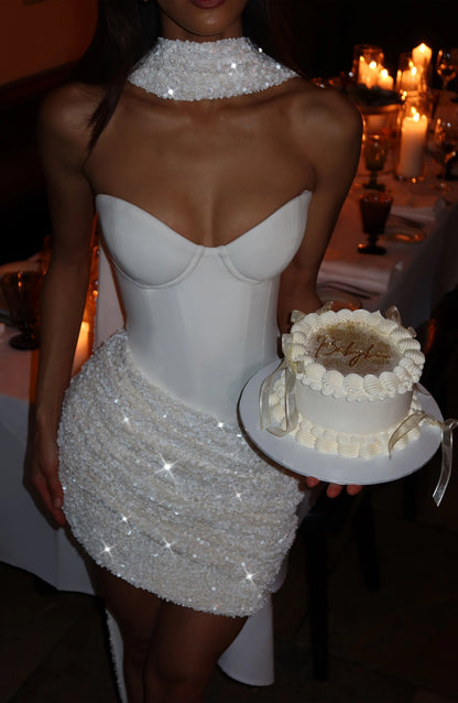 Denise Mini Dress - Ivory