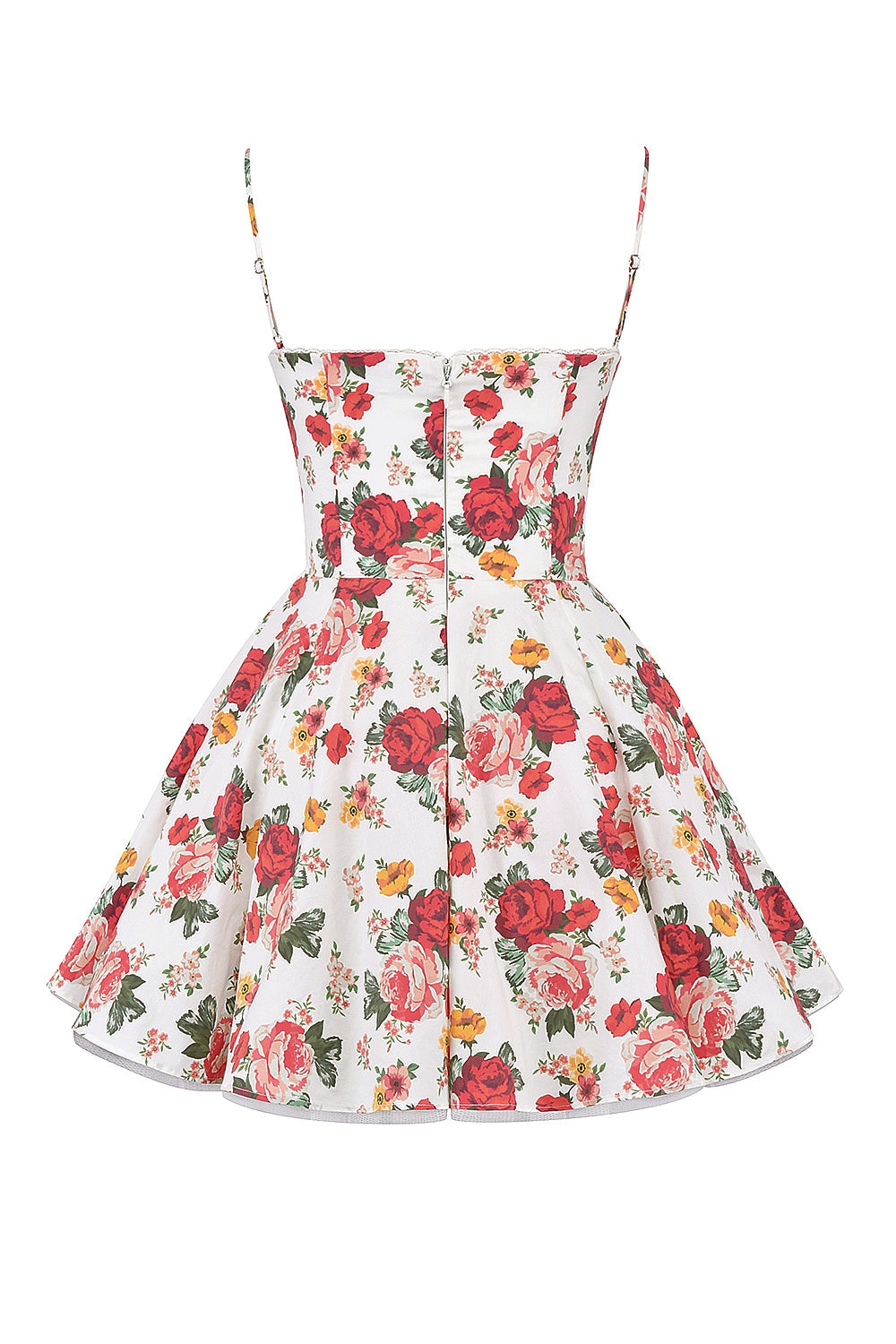italian rose print tulle mini dress