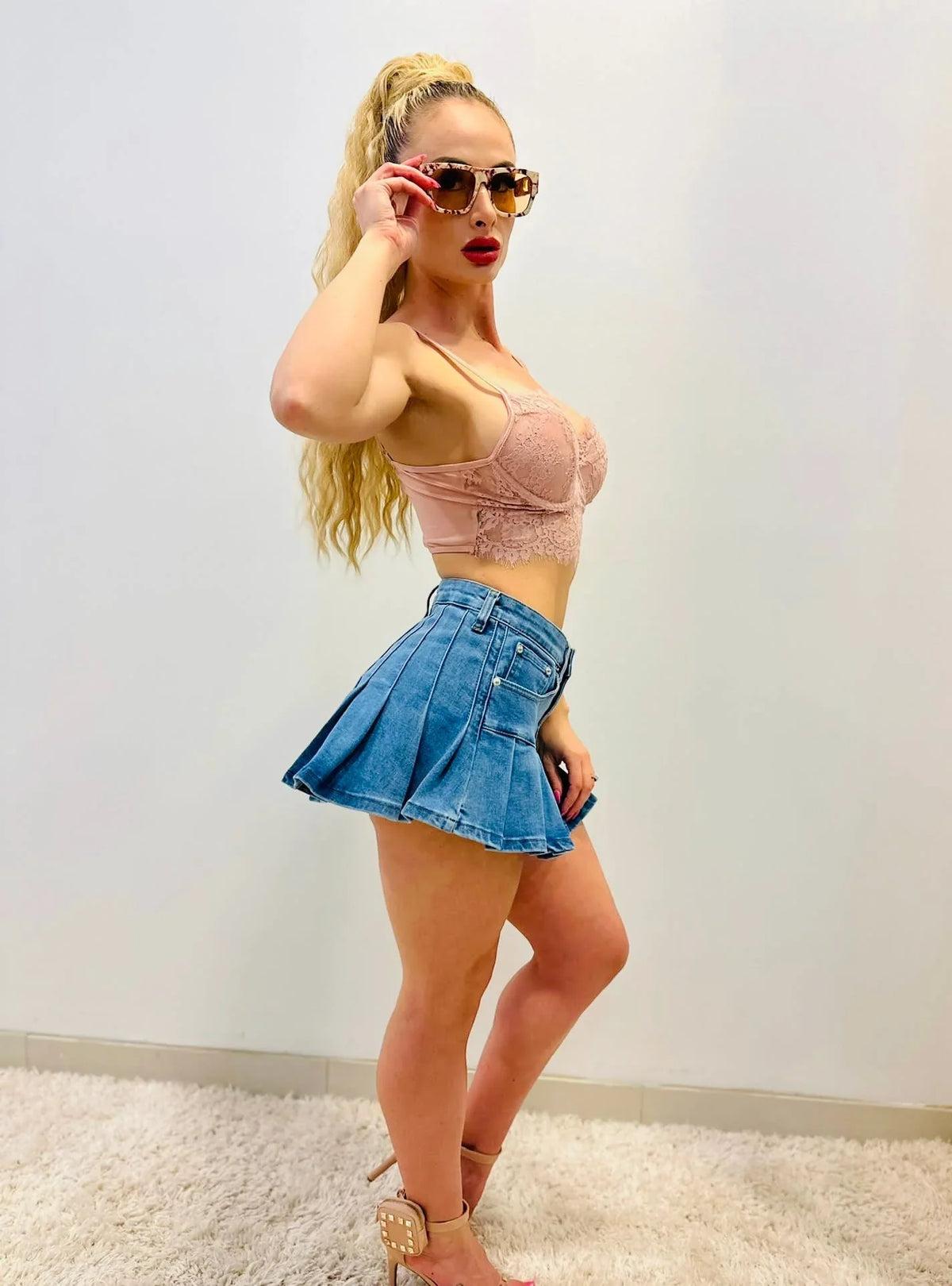 Alice Denim Mini Skirt