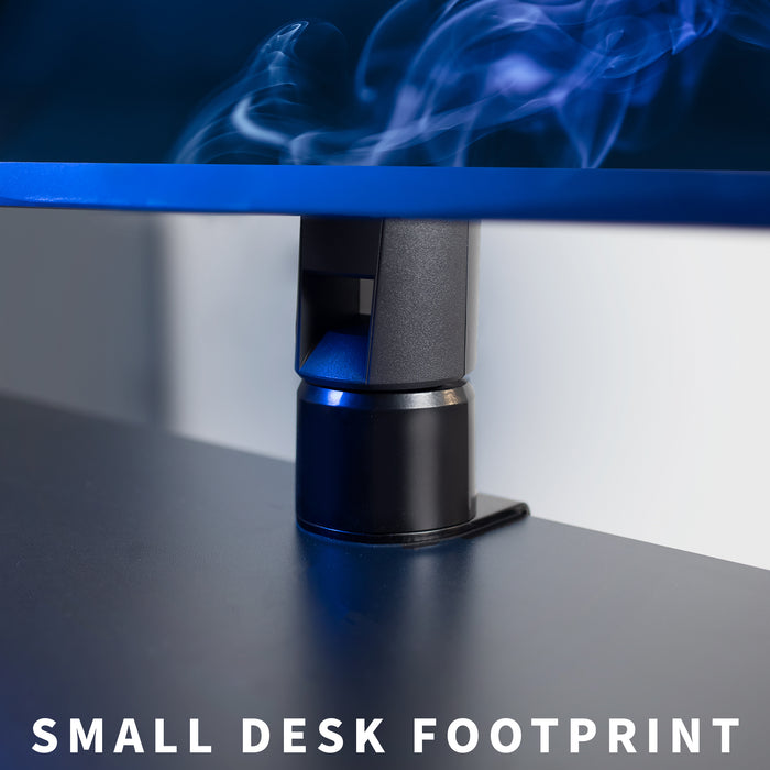 Save the space of your desk with this low-profile desk clamp.