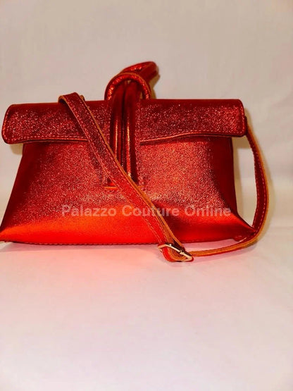 Dolce & Precious Orange Leather Handbag