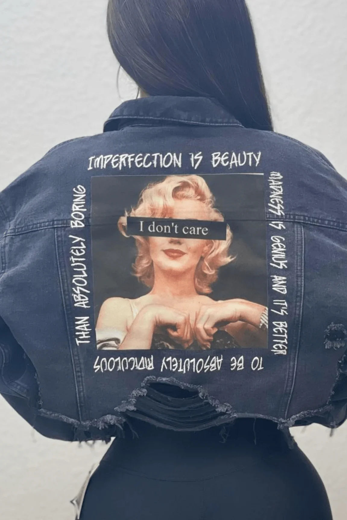 I Don’t Care Jacket - Back