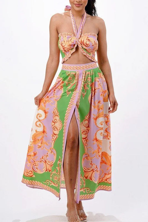 Don't Settle For Less Green Skirt Set