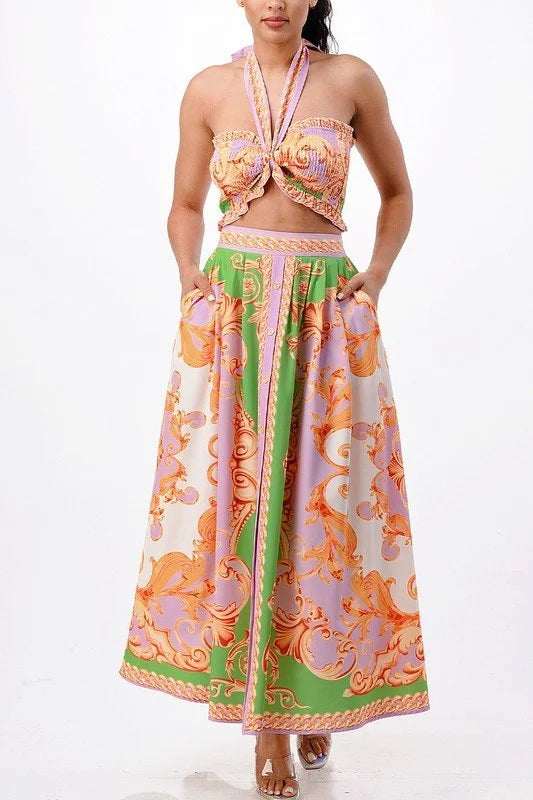 Don't Settle For Less Green Skirt Set