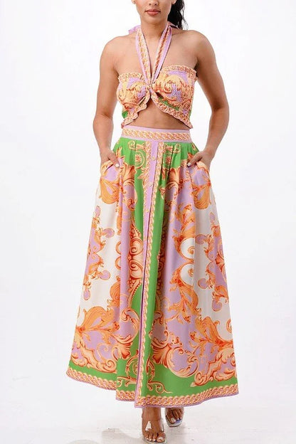 Don't Settle For Less Green Skirt Set