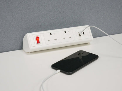 Double Power USB-A & USB-C [White]
