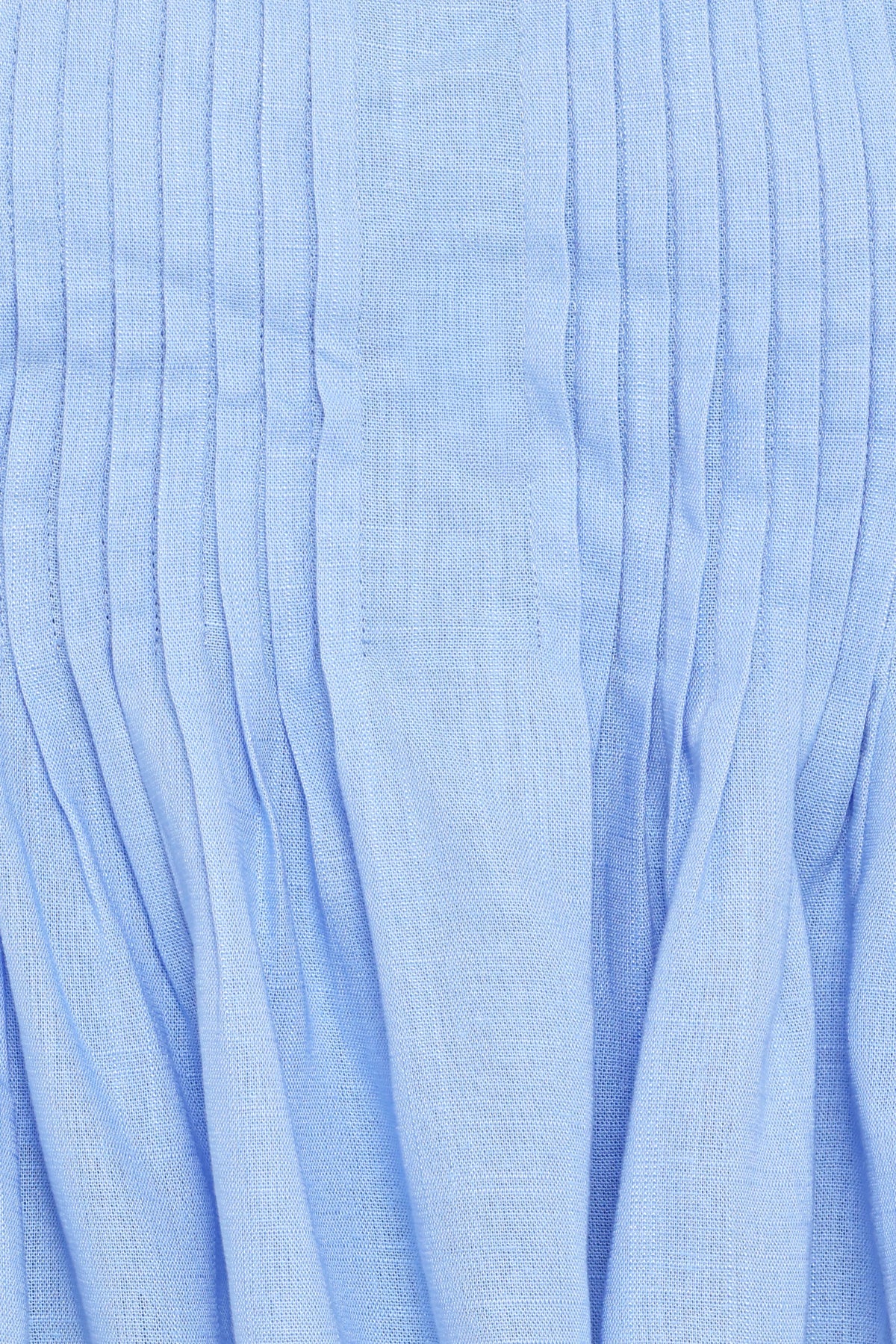 Cagnes Strapless Peplum Top - Blue