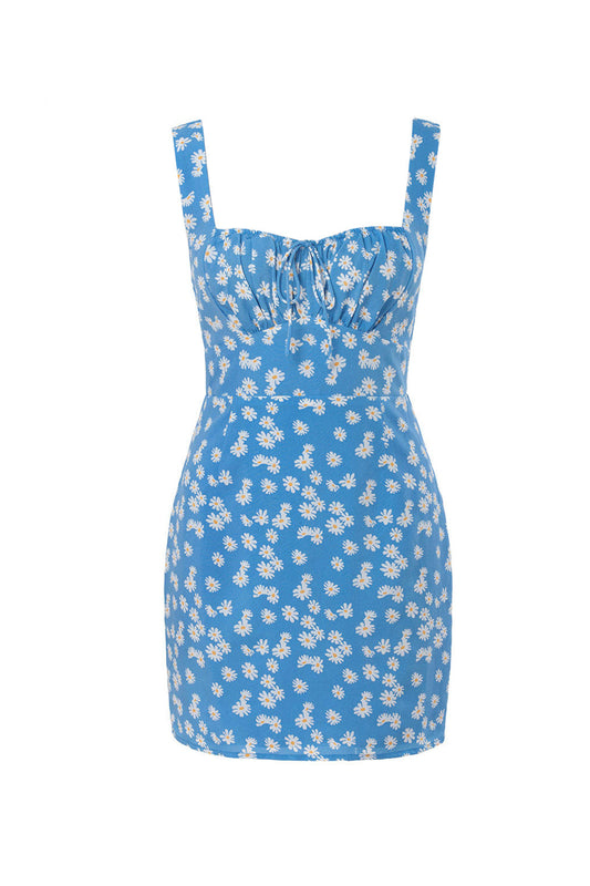 Maggie Blue Floral Mini Dress