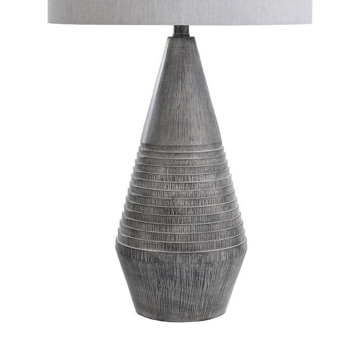 Detail view of Esme Gray Table Lamp