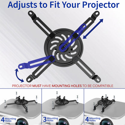 Universal Extending Ceiling Projector Mount