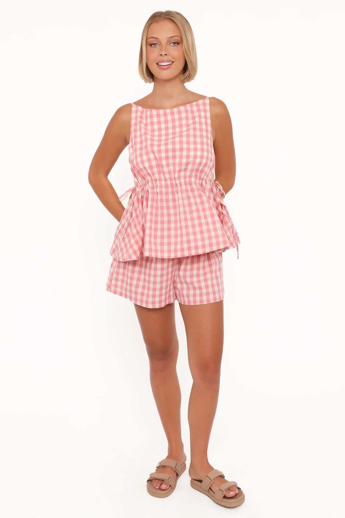 Rory Top - Pink Gingham