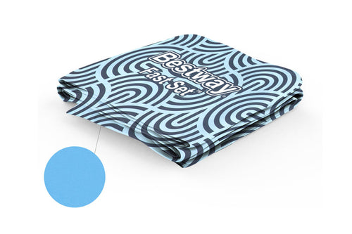 Fast Set 13' x 33" Round Above Ground Pool Liner Replacement, Geometric Pattern