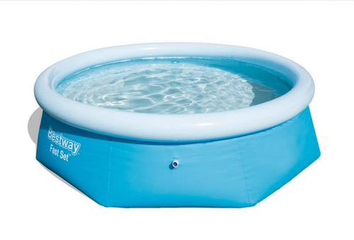 Fast Set 8' x 26" Round Above Ground Pool Liner Replacement, Blue