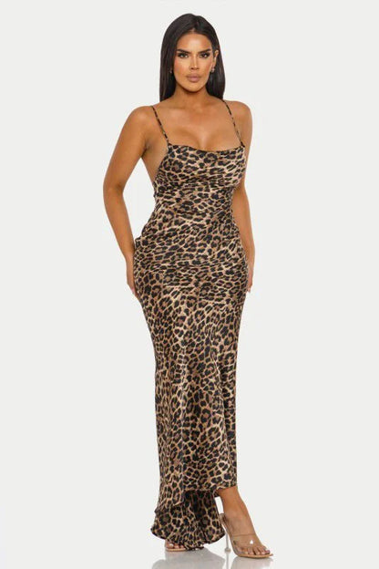 Fierce Desire Maxi Dress – Leopard Print