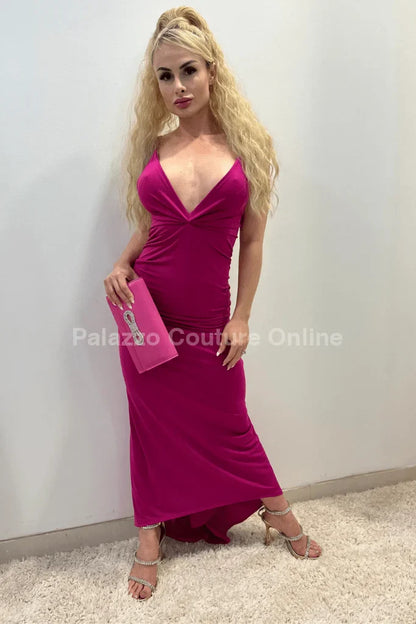 First Choice Maxi Dress – Elegant Pink Maxi Dress