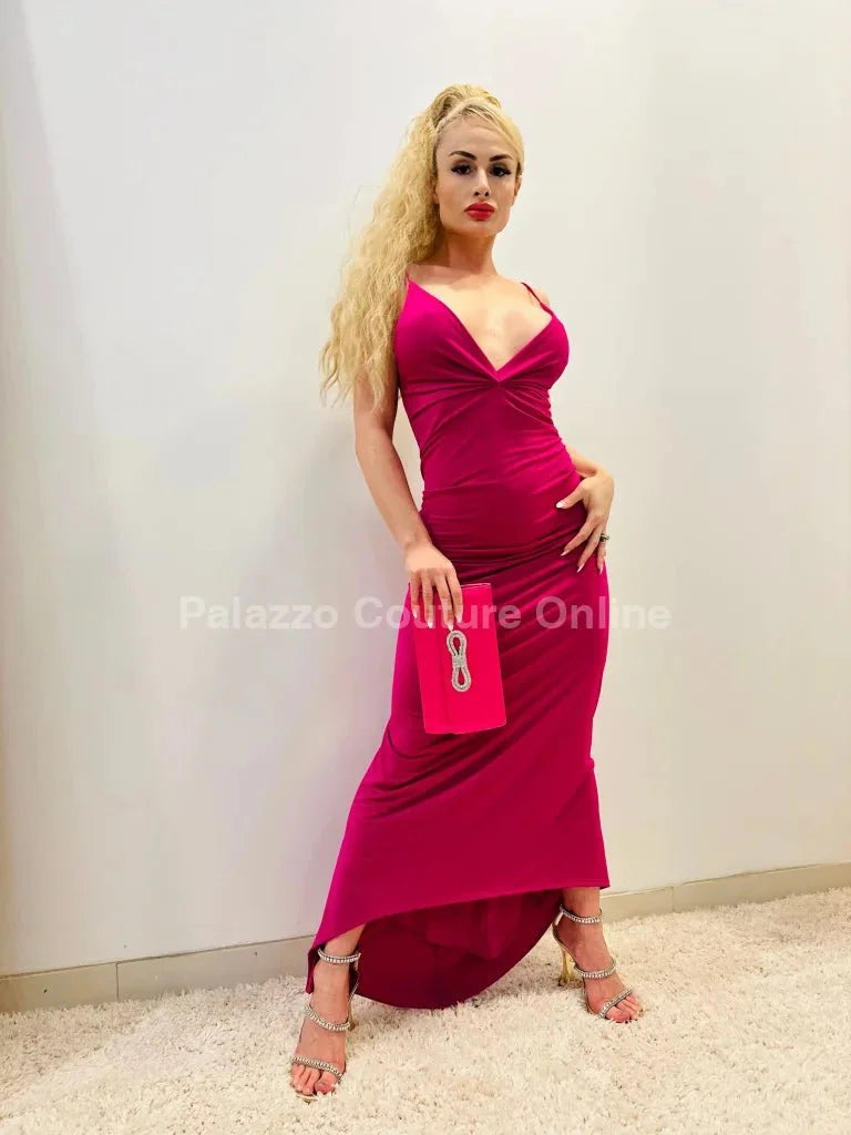 First Choice Maxi Dress – Elegant Pink Maxi Dress