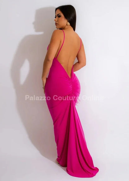First Choice Maxi Dress – Elegant Pink Maxi Dress