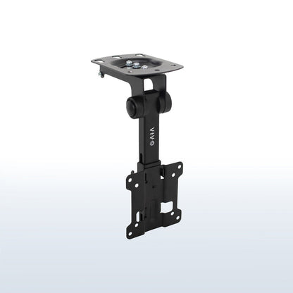 Sturdy flip-down ceiling mount for TVs and monitors.
