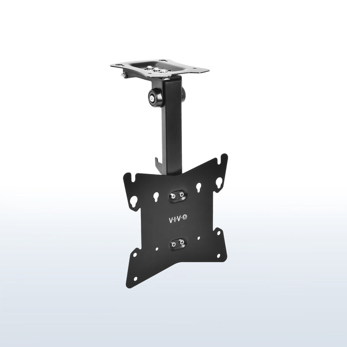 Sturdy flip down ceiling mount for TVs and monitors.