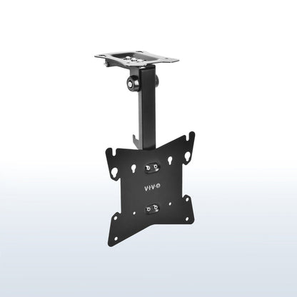 Sturdy flip down ceiling mount for TVs and monitors.