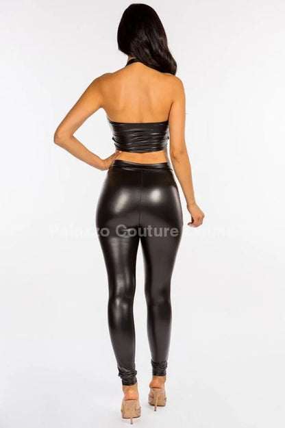 Follow me around Leggings Set Black