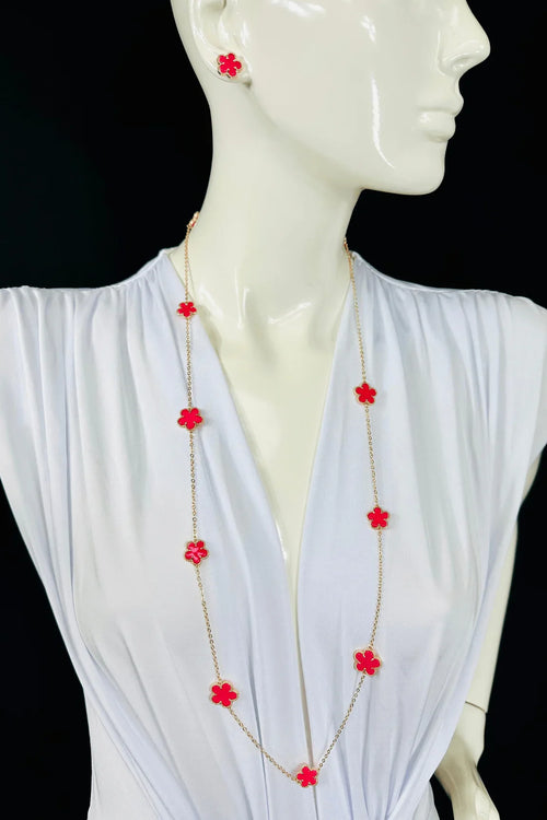 Fuchsia Long Necklace – Be Loyal Long Necklace 36″ (Fuchsia)
