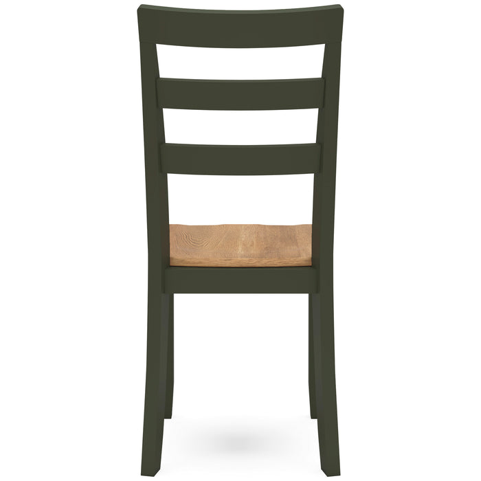 Back view of Gesthaven Olive Chair