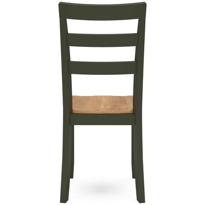 Back view of Gesthaven Olive Chair