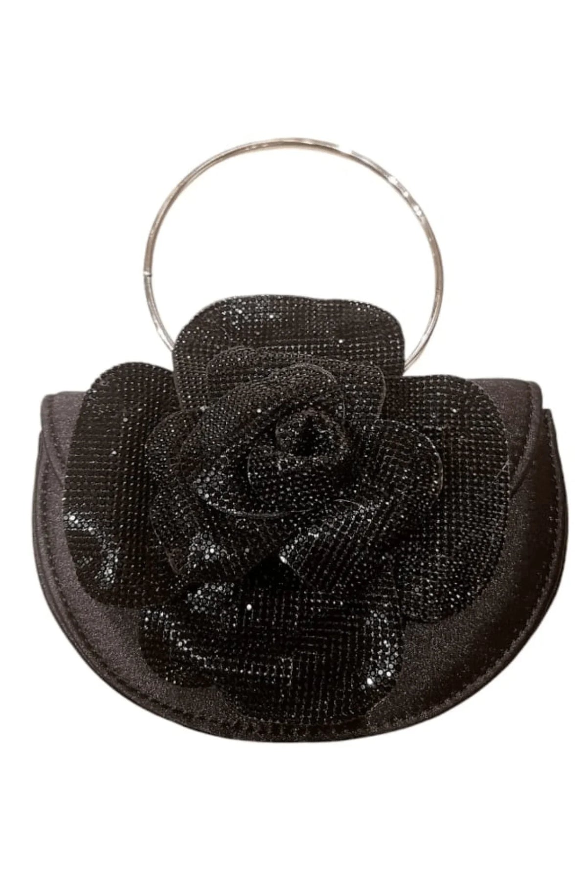 Glamour Rose Clutch(Black)