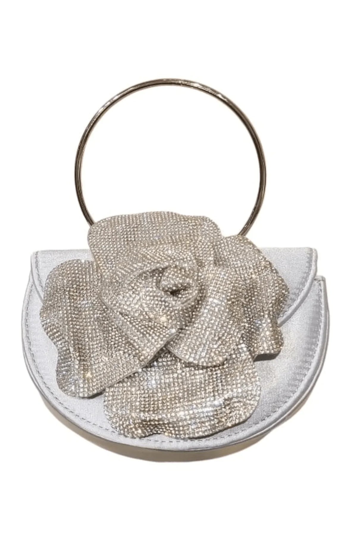 Glamour Rose Clutch(Silver)