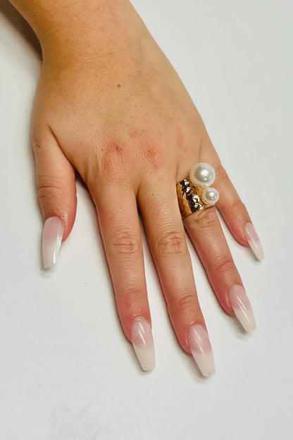 Gold Pearl Statement Ring – Pearl Majesty Ring (Gold)