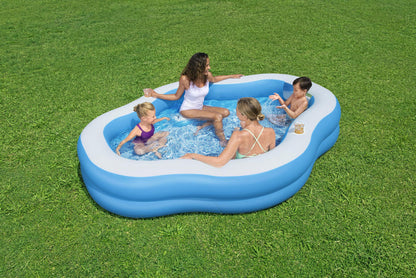 H2OGO! Splashview 8' Inflatable Family Pool With See-Through Window