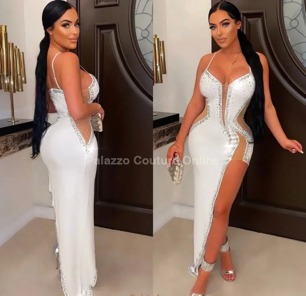 Half  Past Midnight Maxi Dress White