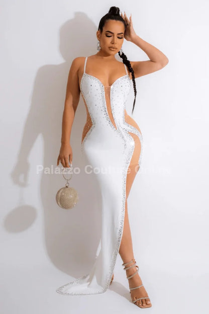 Half  Past Midnight Maxi Dress White