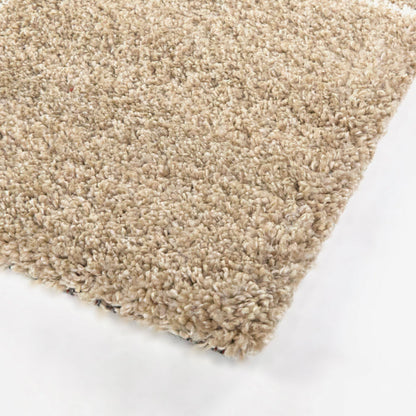 Front right view of Hardin Beige 5x8 Abstract Area Rug