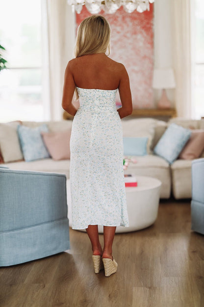 Maya Midi Dress - Blue
