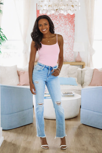 Snatched Tank Bodysuit - Lavender