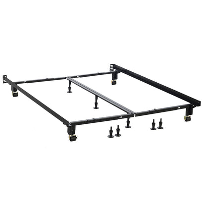 Front right view of HD Instamatic Universal Black Bed Frame