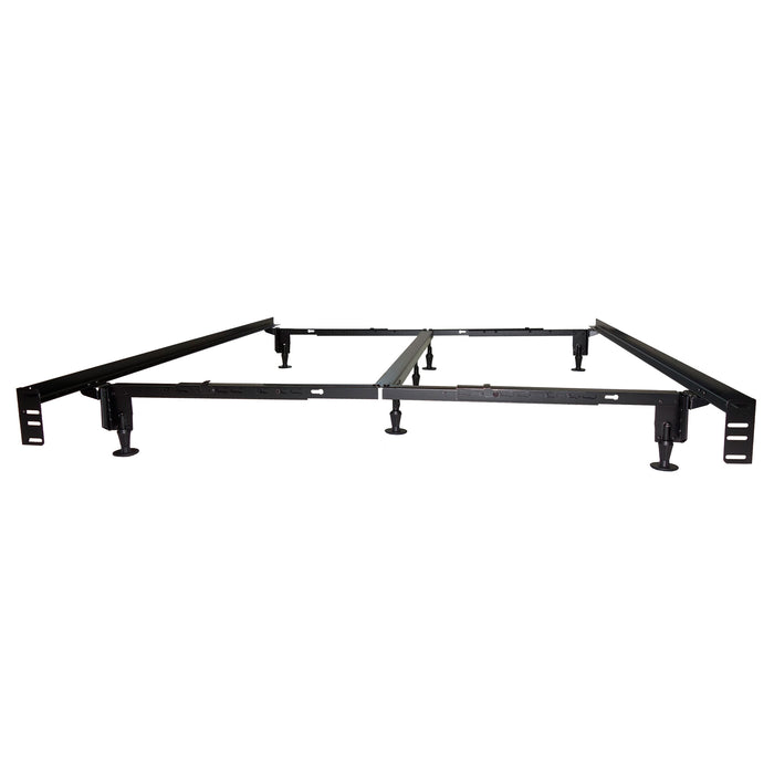 Back view of HD Instamatic Universal Black Bed Frame