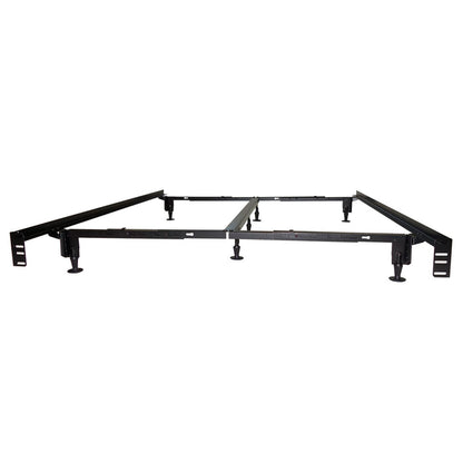 Back view of HD Instamatic Universal Black Bed Frame