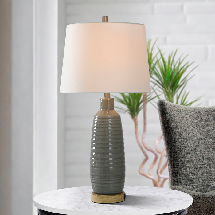 A room setting featuring Henri Gray Table Lamp