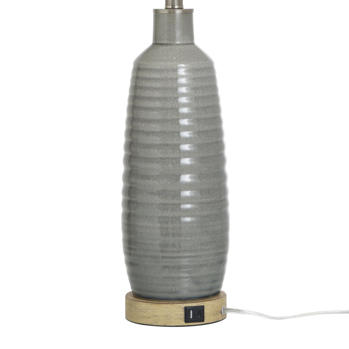 Detail view of Henri Gray Table Lamp