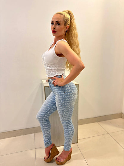 I Don’t Wanna Know Distressed Jeans with Stretch Fit