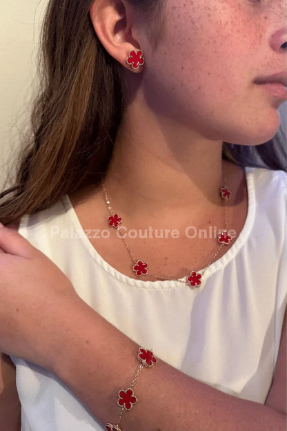 Inspiring Flowers That Last Forever Bracelet (Red)