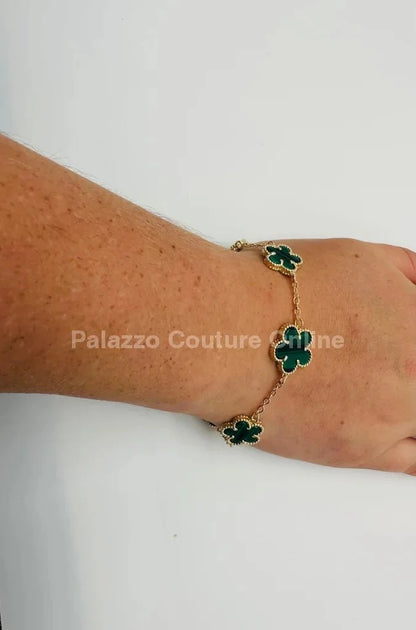 Inspiring Flowers That Last Forever Bracelet (Green)