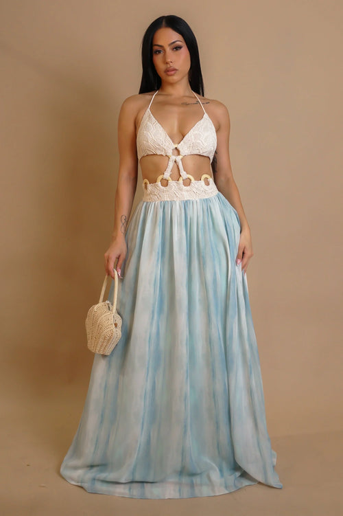 Island Bloom Crochet Maxi Dress – Bluenatural